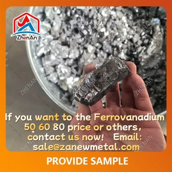 50-100 mm Pure Ferro Vanadium 60 Lumps factory